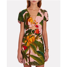 Load image into Gallery viewer, NWT Farm Rio Tropical Cutouts Mini Dress - Medium
