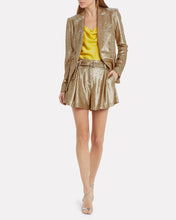 Load image into Gallery viewer, Jonathan Simkhai Gold Sequin Double Breasted Blazer
