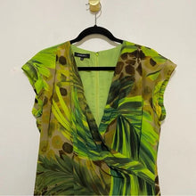 Load image into Gallery viewer, Lafayette 148 Green Palms Silk Dress - Size 0
