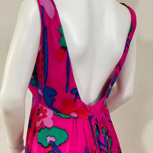 Load image into Gallery viewer, Victor Costa 60s Low Back Floral Gown
