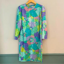 Load image into Gallery viewer, Anne Crimmins for Umi Pastel Floral Sequin Long Sleeve Dress
