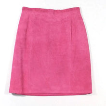 Load image into Gallery viewer, Vintage Pink Suede Mini Skirt - Small
