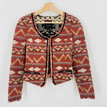 Load image into Gallery viewer, Scotch &amp; Soda Cotton Woven Tapestry Western Aztec Rust Ivory Jacket - XS
