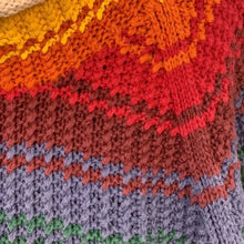 Load image into Gallery viewer, Sunset Striped Vintage Tunic Sweater
