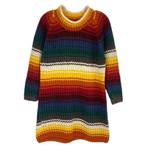 Load image into Gallery viewer, Sunset Striped Vintage Tunic Sweater
