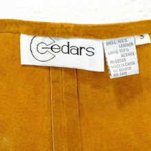 Load image into Gallery viewer, Cedars Vintage Camel Fringe Suede Maxi Wrap Skirt - Small
