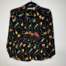 Load image into Gallery viewer, Vintage Regency Tassels Print Blouse - Small
