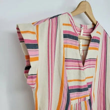 Load image into Gallery viewer, Uncle Frank Pink Orange Stripe Cotton Dress - Large
