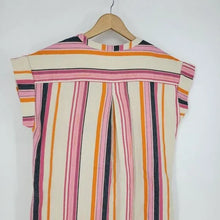 Load image into Gallery viewer, Uncle Frank Pink Orange Stripe Cotton Dress - Large
