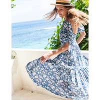 Load image into Gallery viewer, Lilit Midi Dress - Blue Floral
