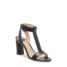 Load image into Gallery viewer, LOUISE ET CIE "Nalah" Black Croc Block Heel Sandals-6.5
