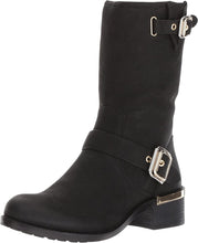 Load image into Gallery viewer, Vince Camuto Black "Windy" Moto Boots- 6.5
