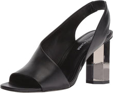 Load image into Gallery viewer, Donald Pliner "Ella" Black Leather Sling Backs- 9
