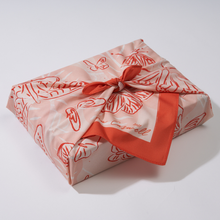 Load image into Gallery viewer, Peachy Keen Small Cotton Furoshiki Wrap
