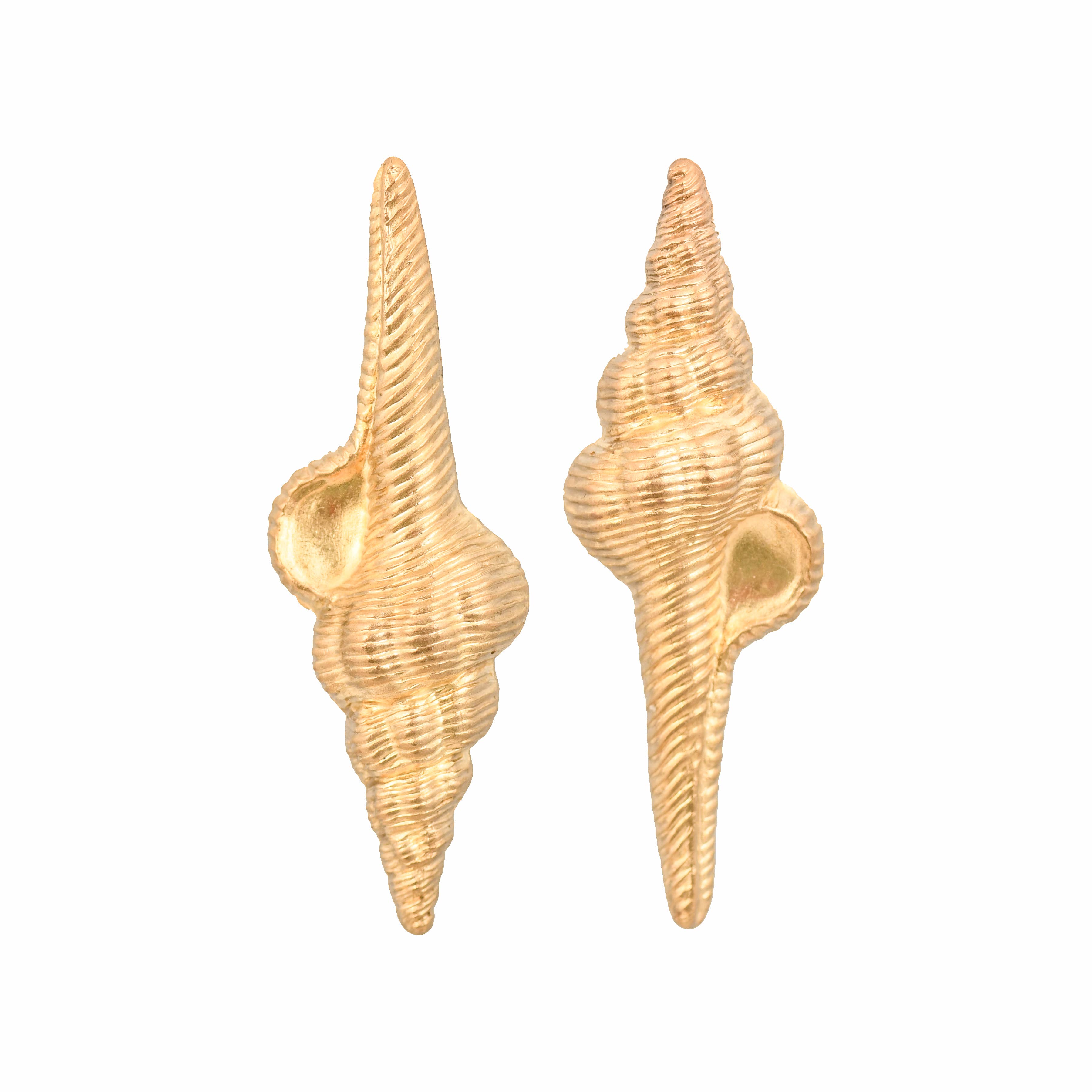 Large Gold Shell Earrings – Oak + Sparrow Boutique