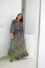 Load image into Gallery viewer, Navy Paisley Maxi Dress
