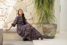 Load image into Gallery viewer, Navy Paisley Maxi Dress
