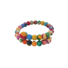 Load image into Gallery viewer, Overlapping Kantha Bracelet
