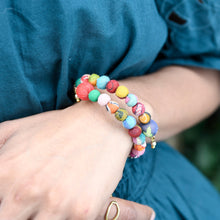 Load image into Gallery viewer, Overlapping Kantha Bracelet
