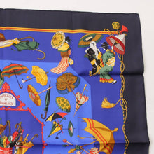 Load image into Gallery viewer, Collectible Hermes Umbrellas Silk Square Scarf
