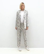 Load image into Gallery viewer, Silver Jacquard Jacket and Pant Suit - 2/4
