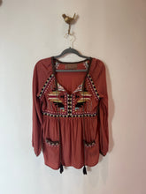 Load image into Gallery viewer, Double D Ranch Rust Embroidered Dress - XS

