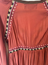 Load image into Gallery viewer, Double D Ranch Rust Embroidered Dress - XS
