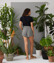 Load image into Gallery viewer, Black and Ivory Checkered Shorts
