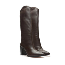 Load image into Gallery viewer, Schutz Brown Maryana Block Chain Boot- 8
