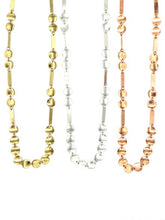 Load image into Gallery viewer, Silver Dots and Dashes Necklace
