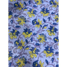 Load image into Gallery viewer, Cotton Block Print Dress in Blue &amp; Yellow
