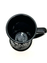 Load image into Gallery viewer, Vintage Indiana Glass Tiara Black Beer Stein Tavern Scene Mug
