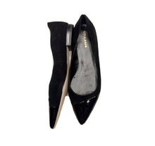 Load image into Gallery viewer, Cole Haan Suede Flats with Patent Toe - 9
