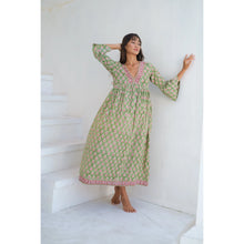 Load image into Gallery viewer, Block Printed Maxi Dress

