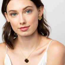 Load image into Gallery viewer, Brass Small Cross Post Necklace
