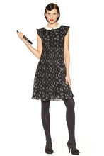 Load image into Gallery viewer, Kate Young Black Silver Star Dress- S
