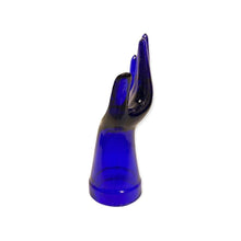 Load image into Gallery viewer, Vintage Cobalt Blue Glass Hand
