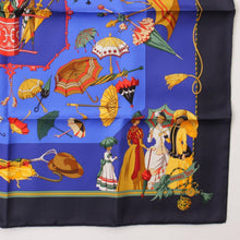 Load image into Gallery viewer, Collectible Hermes Umbrellas Silk Square Scarf
