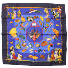 Load image into Gallery viewer, Collectible Hermes Umbrellas Silk Square Scarf
