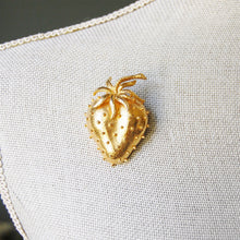 Load image into Gallery viewer, Vintage Dubarry Gold Strawberry Brooch
