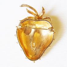 Load image into Gallery viewer, Vintage Dubarry Gold Strawberry Brooch
