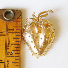 Load image into Gallery viewer, Vintage Dubarry Gold Strawberry Brooch
