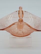 Load image into Gallery viewer, Fenton Pink Bird Handles Glass Bowl
