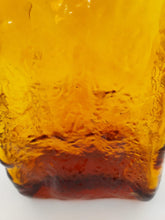 Load image into Gallery viewer, Empoli Amber Hand Blown Bark Decanter
