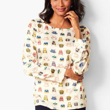 Load image into Gallery viewer, Talbots Tea Party Silk Blouse - XS
