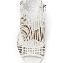 Load image into Gallery viewer, Vince Camuto Cut Out White Heels - Size 10
