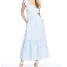 Load image into Gallery viewer, Gal Meets Glam Blue Striped Maxi Dress - 10
