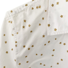 Load image into Gallery viewer, Talbots White + Gold Stars Button Up- M
