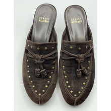 Load image into Gallery viewer, Thrifted Brown Suede Stuart Weitzman Mules - 5.5
