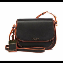 Load image into Gallery viewer, Marc Jacobs Black "Rider" Bag W/ Orange Piping
